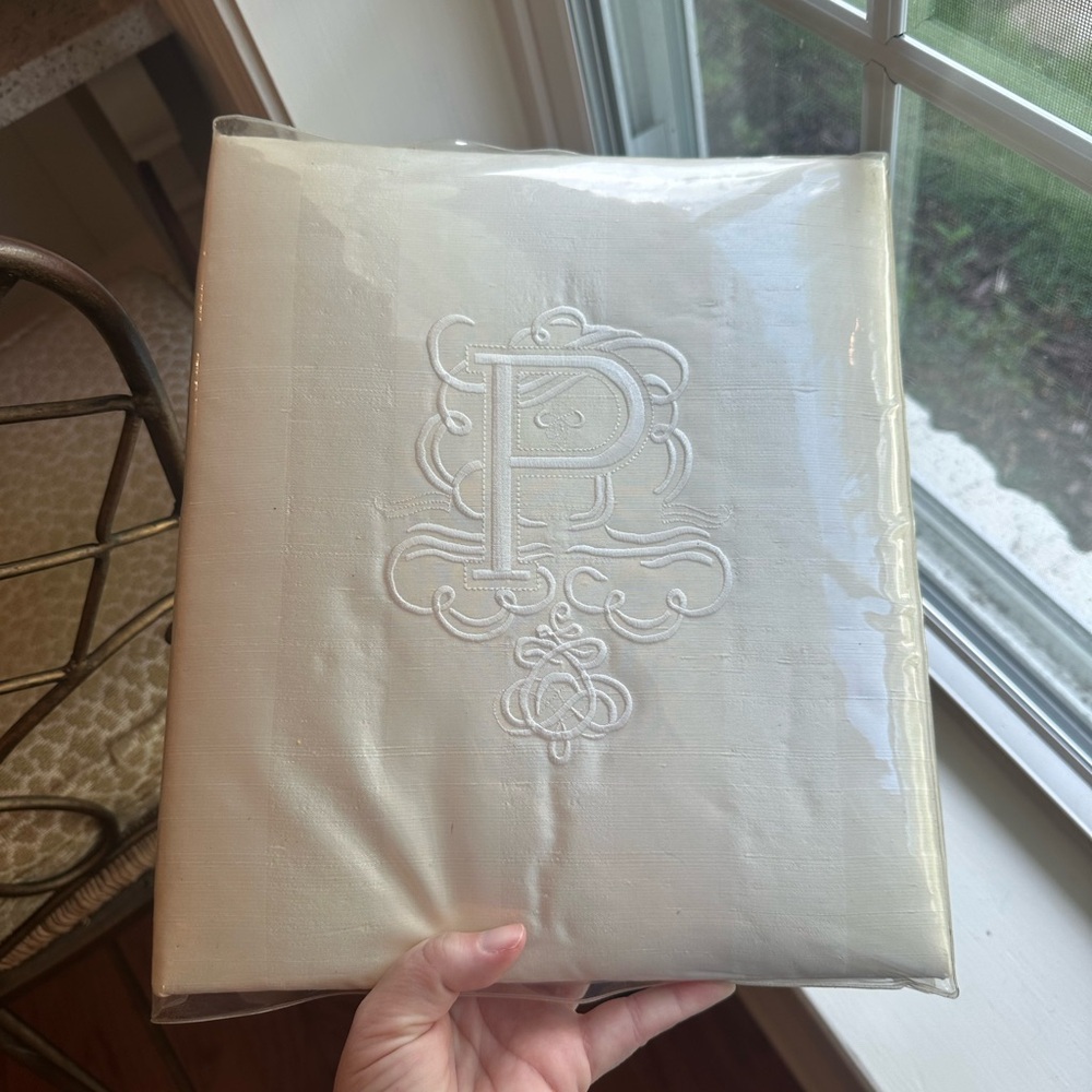 Monogrammed “P” Album- wedding album, baby shower, personal use- it’s beautiful